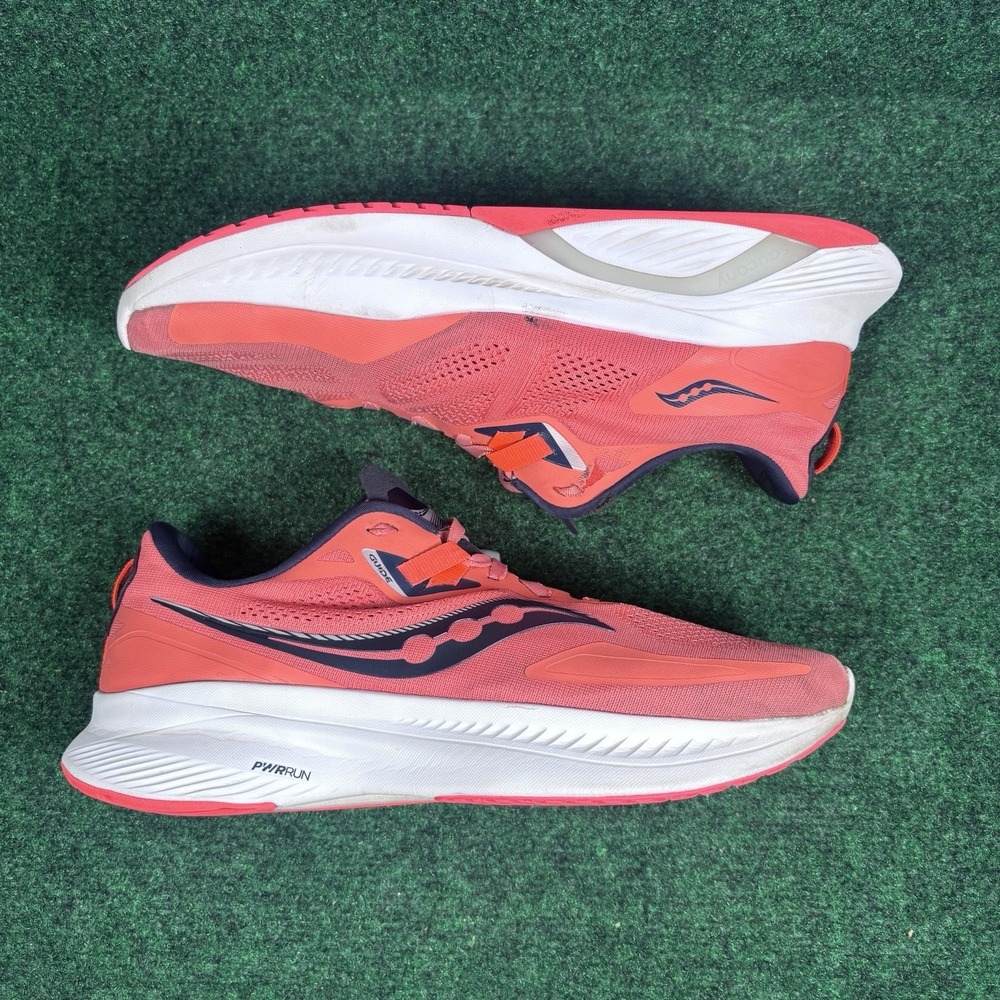 Saucony Womens Guide 15 Orange Running Shoes Size 11W